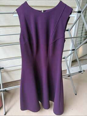 Tommy Hilfiger Deep Purple/plum scuba style Sleeveless Midi Dress